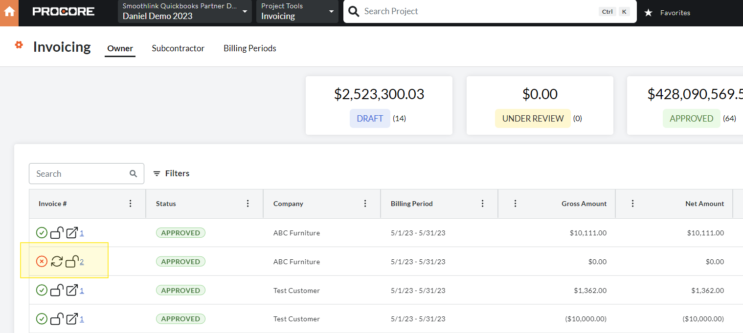 How to resync an invoice